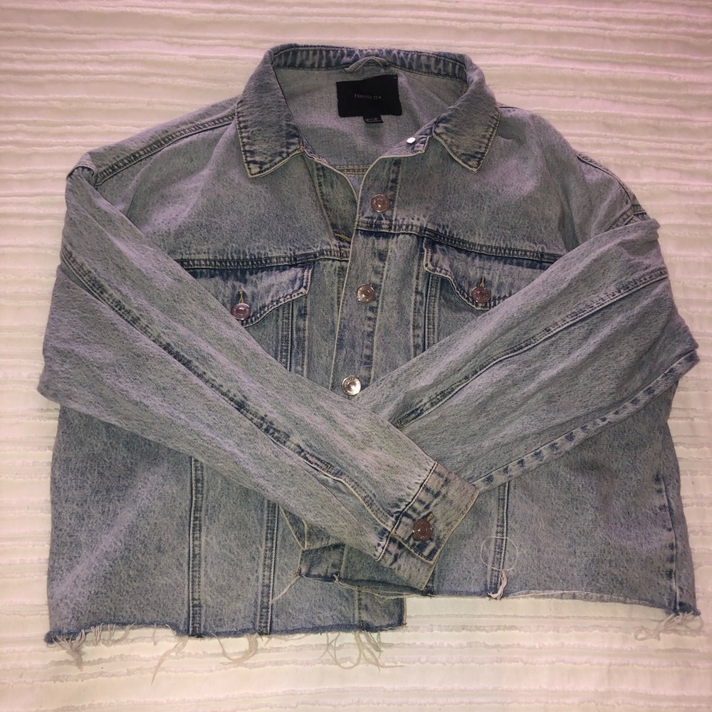 Forever 21 | Plus Size Denim Jean Button Jacket